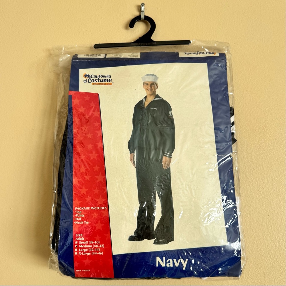 Navy Men’s California Costumes Halloween Costume Size M NEW!